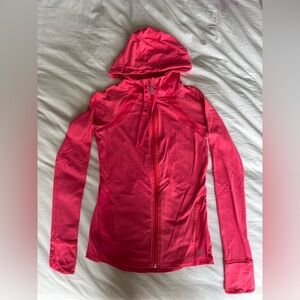 All Yoga Hot Pink Hooded Athletic Jacket